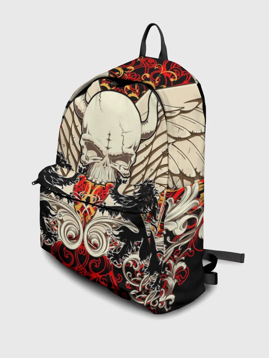 Рюкзак джинсовый / Vintage Skull Art v2