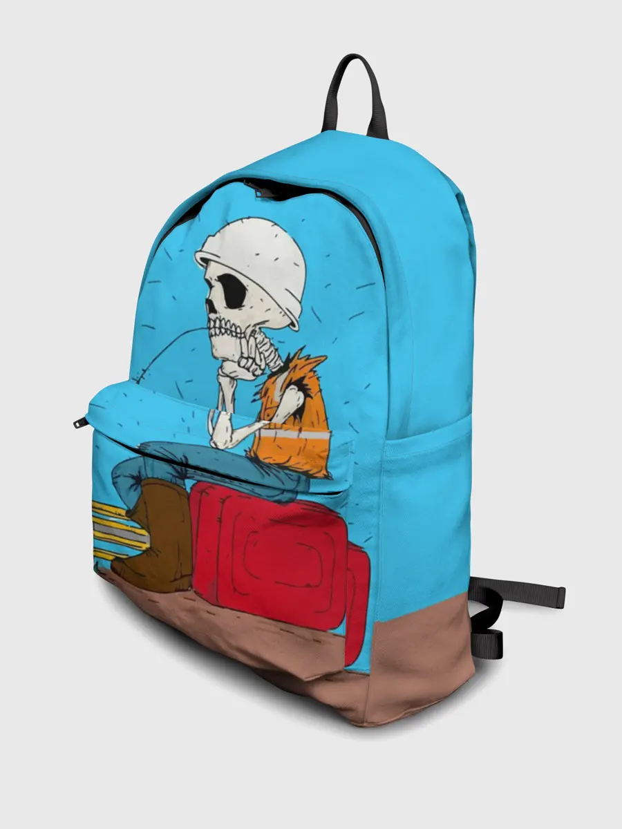 Рюкзак джинсовый / Скелетон геодезист