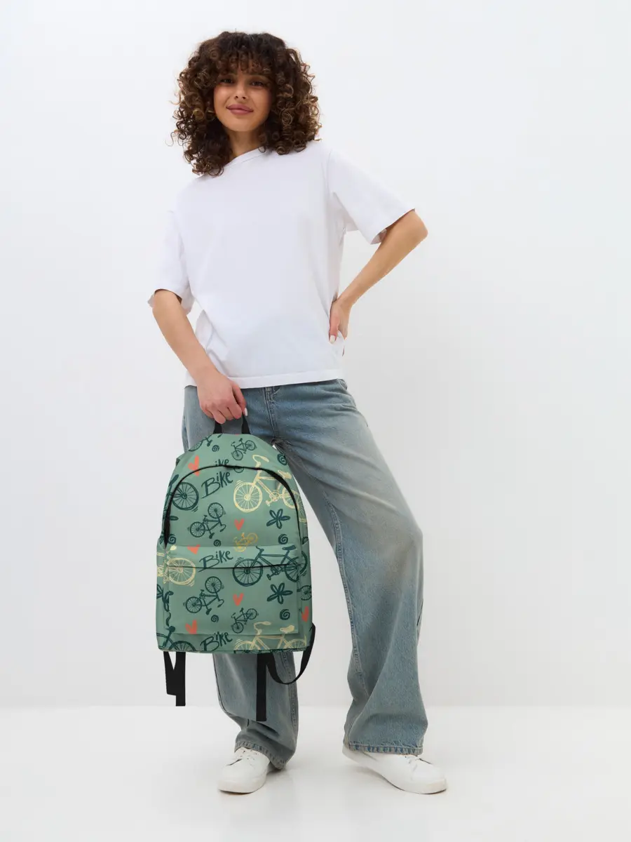 Рюкзак джинсовый / Велосипед Текстура