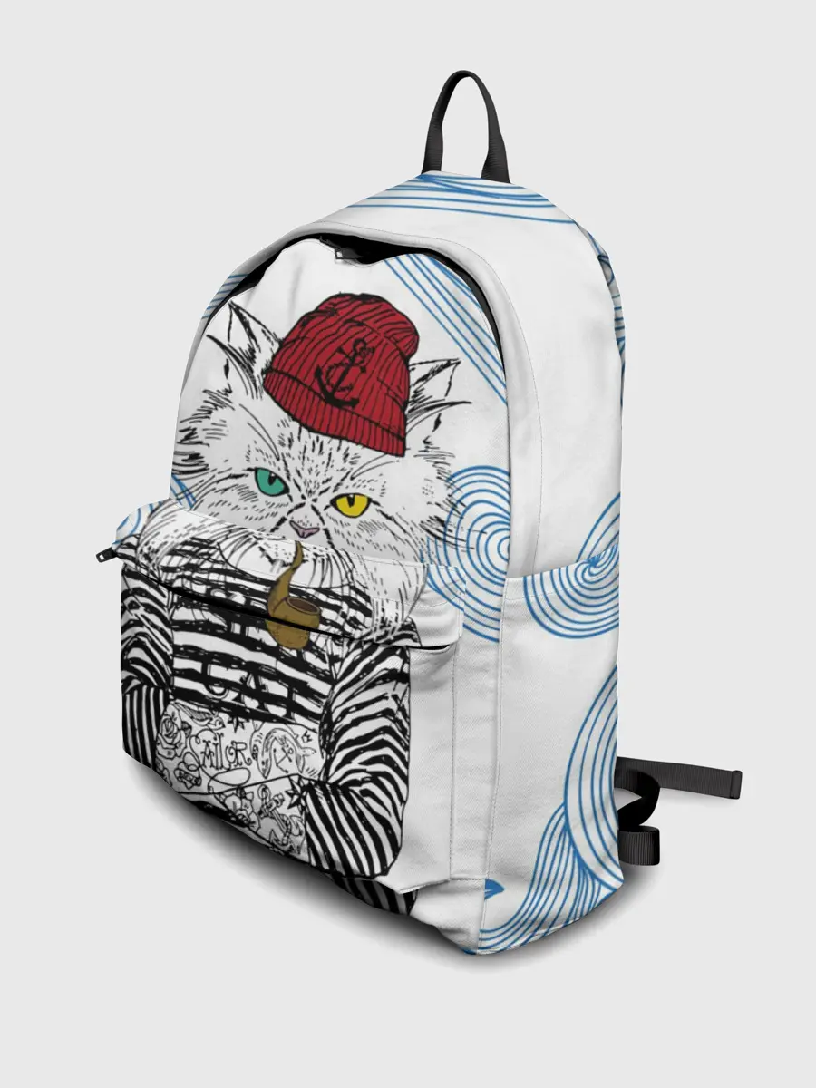 Рюкзак джинсовый / Кот Моряк