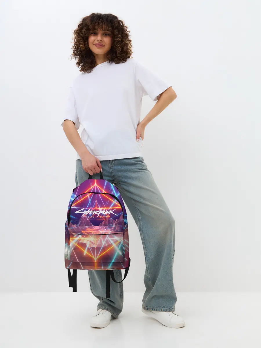 Рюкзак джинсовый / Cyber Punk 2077