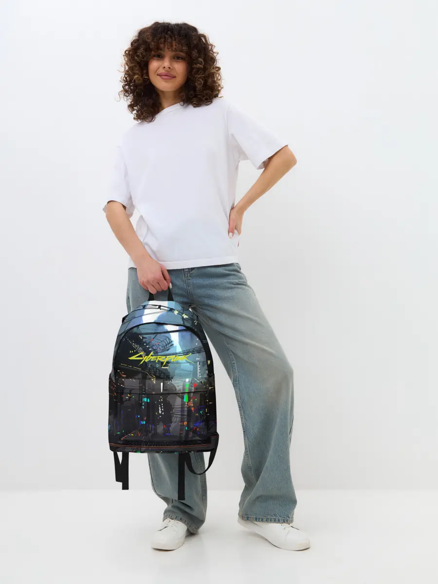 Рюкзак джинсовый / Cyber Punk 2077