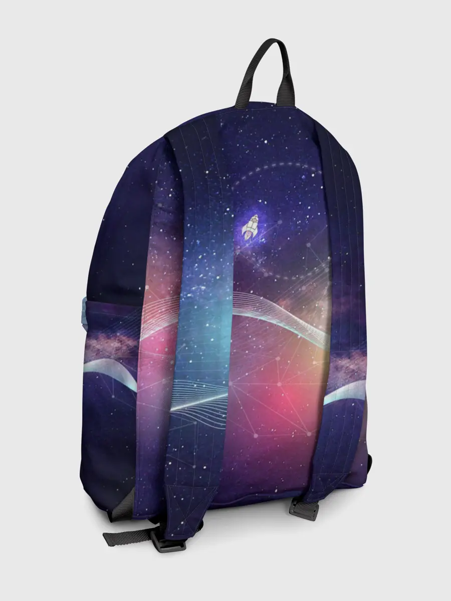 Рюкзак джинсовый / НЛО: людей не существует.