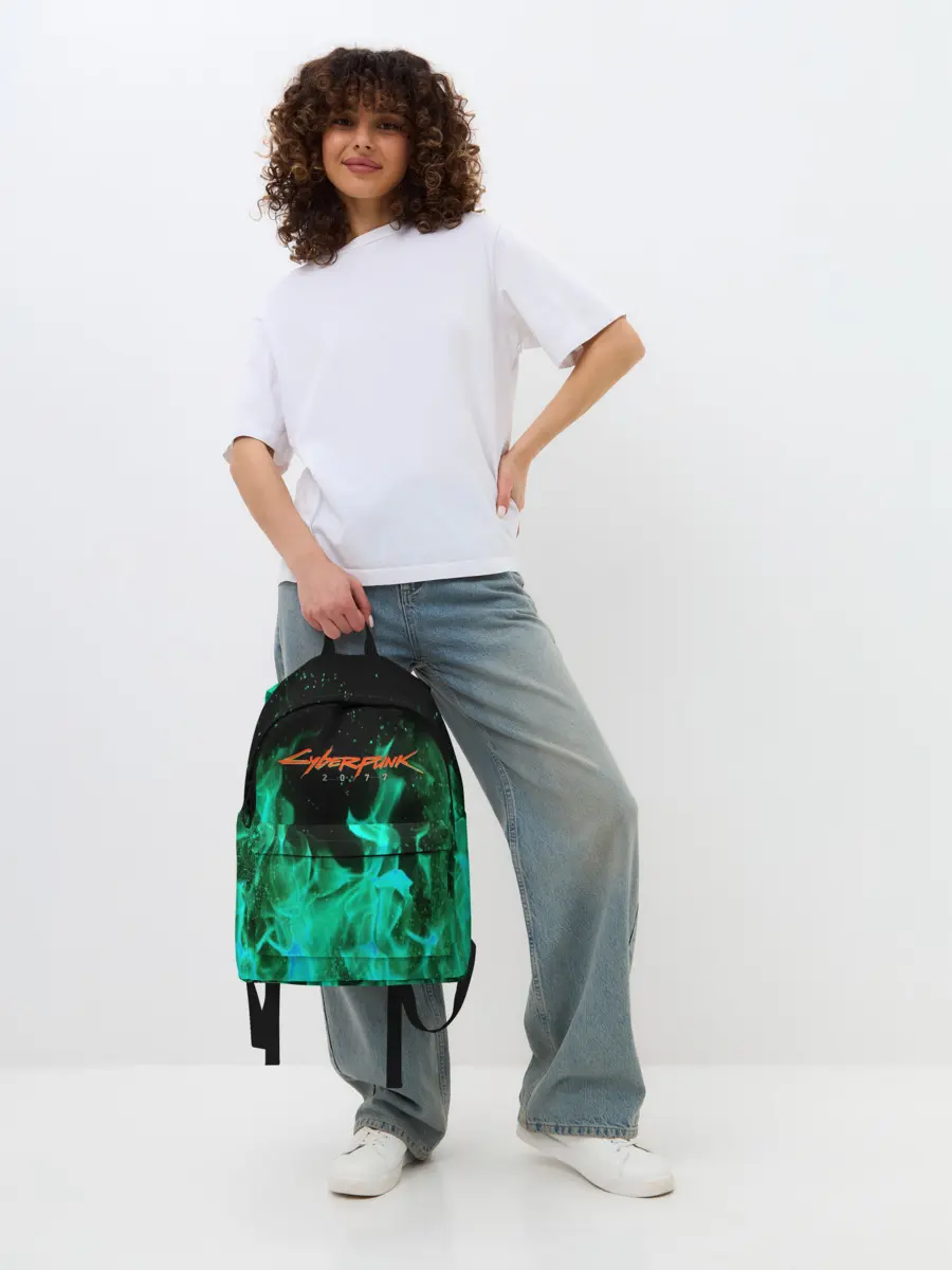 Рюкзак джинсовый / CYBERPUNK 2077 | КИБЕРПАНК 2077