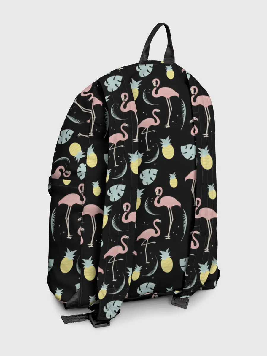 Рюкзак джинсовый / Розовый фламинго