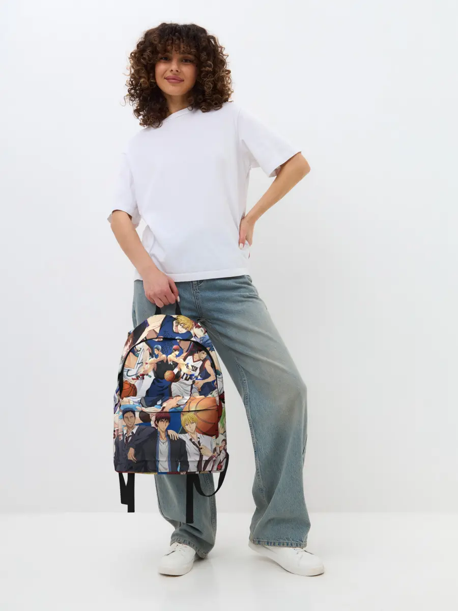 Рюкзак джинсовый / Kuroko no Basket паттерн