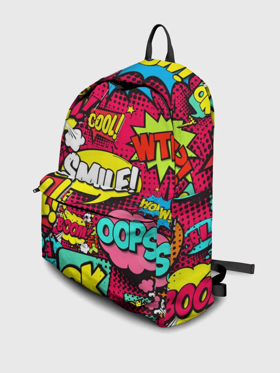 Рюкзак джинсовый / Стиль pop-art