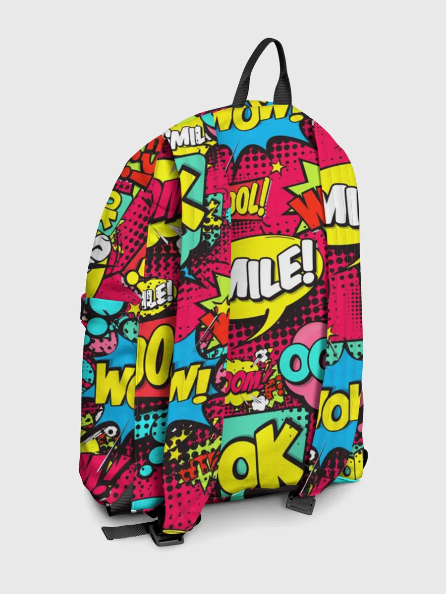 Рюкзак джинсовый / Стиль pop-art