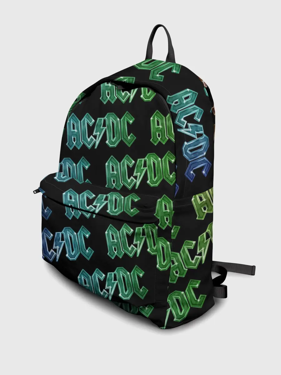 Рюкзак джинсовый / AC DC. Паттерн Градиент