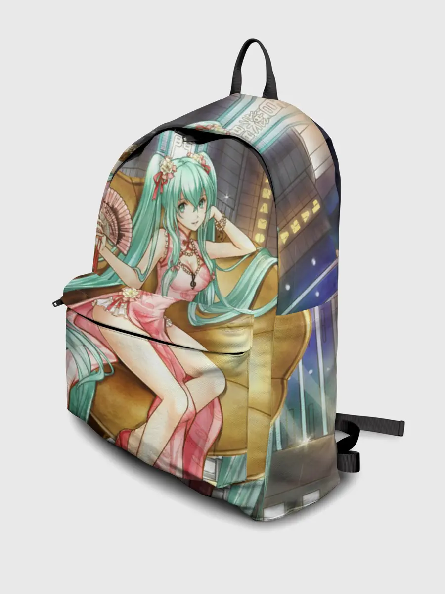 Рюкзак джинсовый / Hatsune Moku на троне