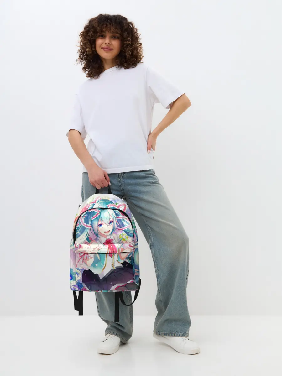Рюкзак джинсовый / Благородная Хатсуне Мику
