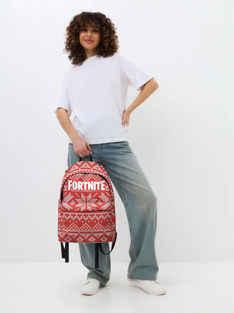 Рюкзак джинсовый / Новогодний Fortnite
