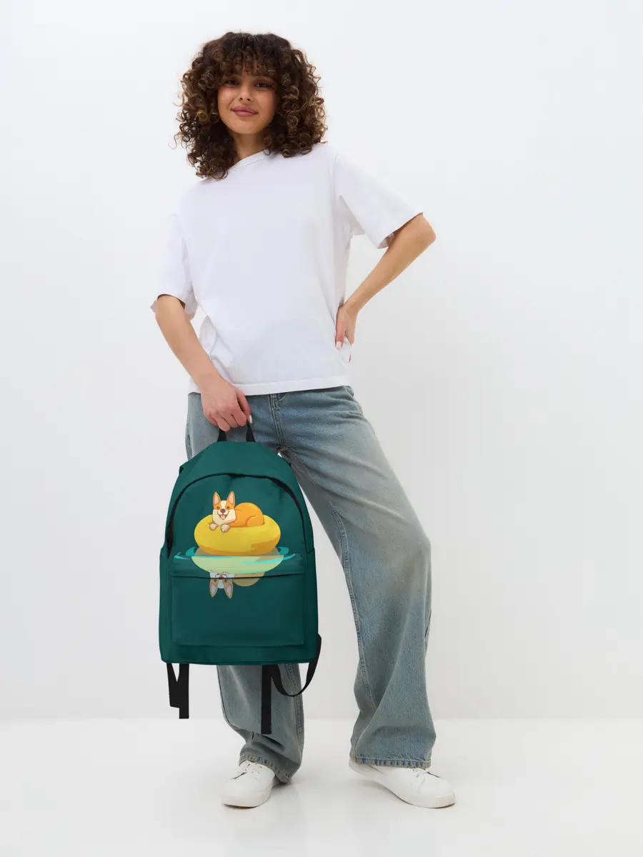 Рюкзак джинсовый / Корги