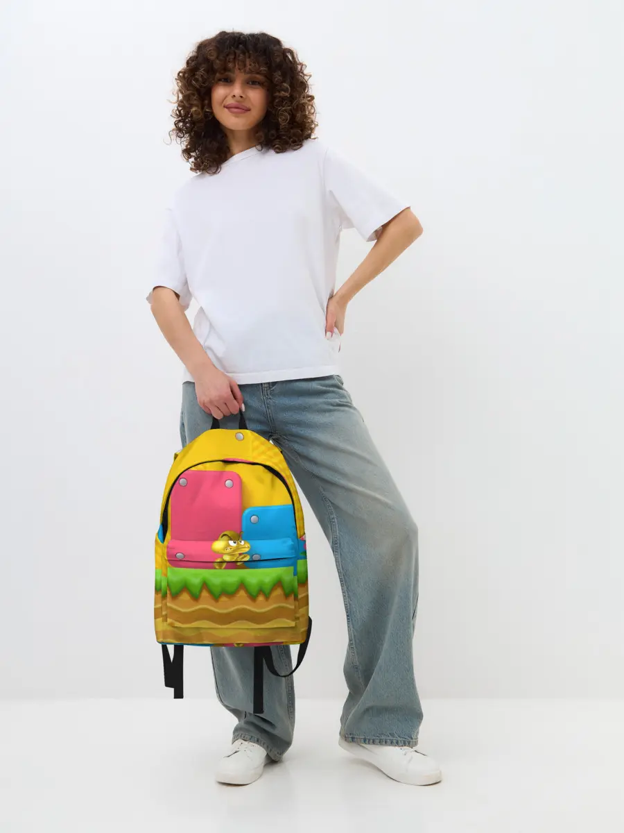 Рюкзак джинсовый / Супер Марио