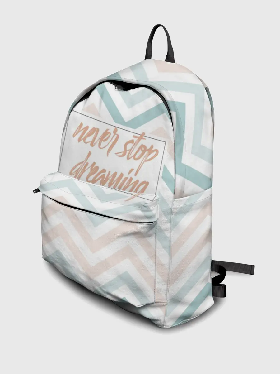 Рюкзак джинсовый / Никогда не переставай мечтать