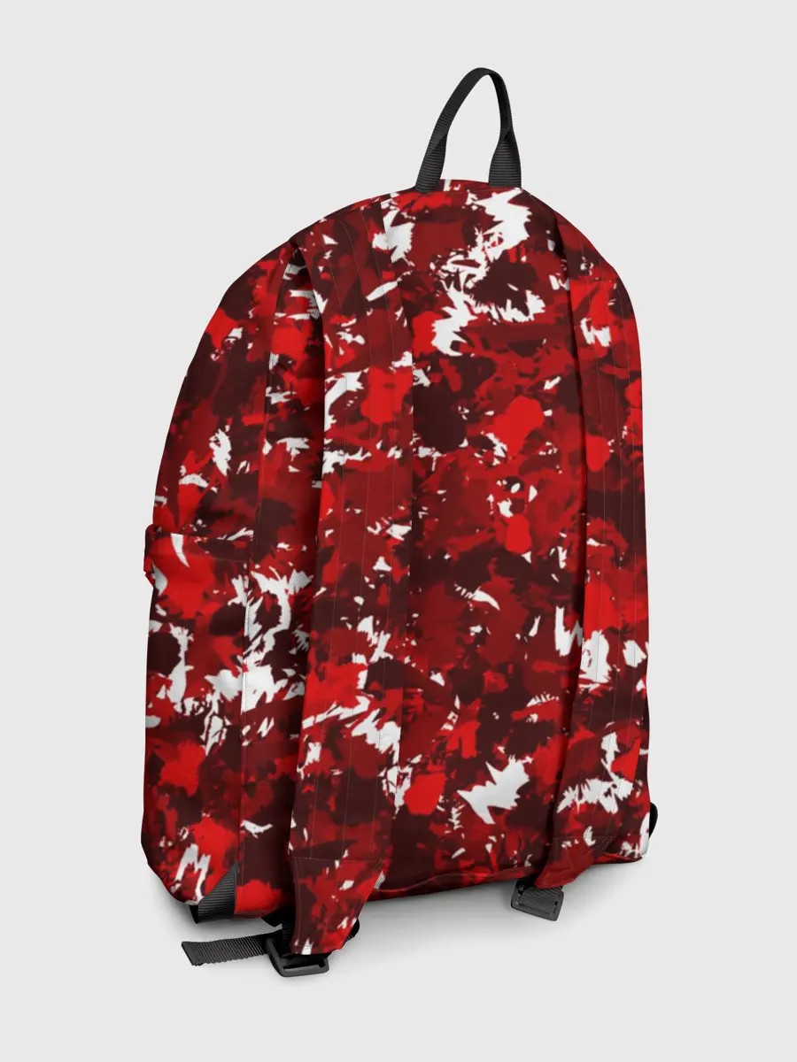 Рюкзак джинсовый / Краснобелый камуфляж с кабаном