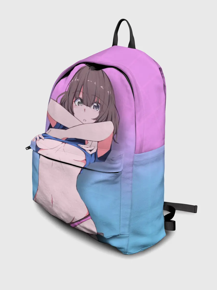 Рюкзак джинсовый / Anime girl with sword