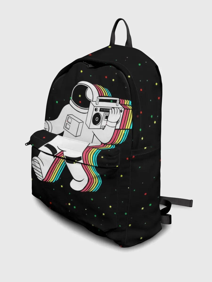 Рюкзак джинсовый / Космонавт с магнитофоном