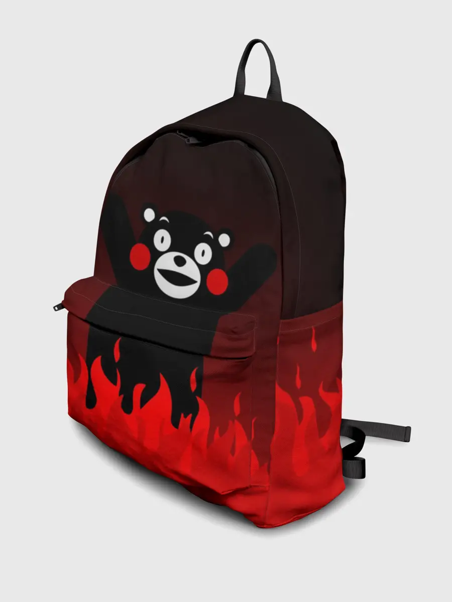 Рюкзак джинсовый / Kumamon горит