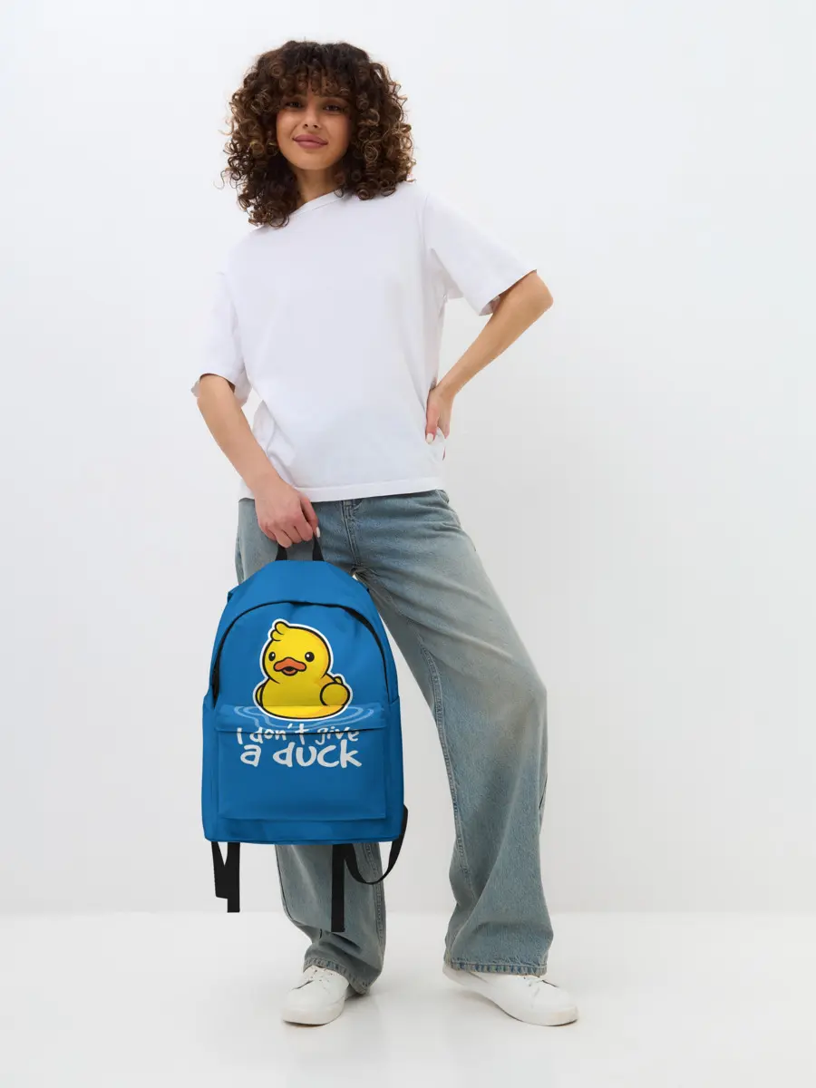 Рюкзак джинсовый / I Dont Give a Duck