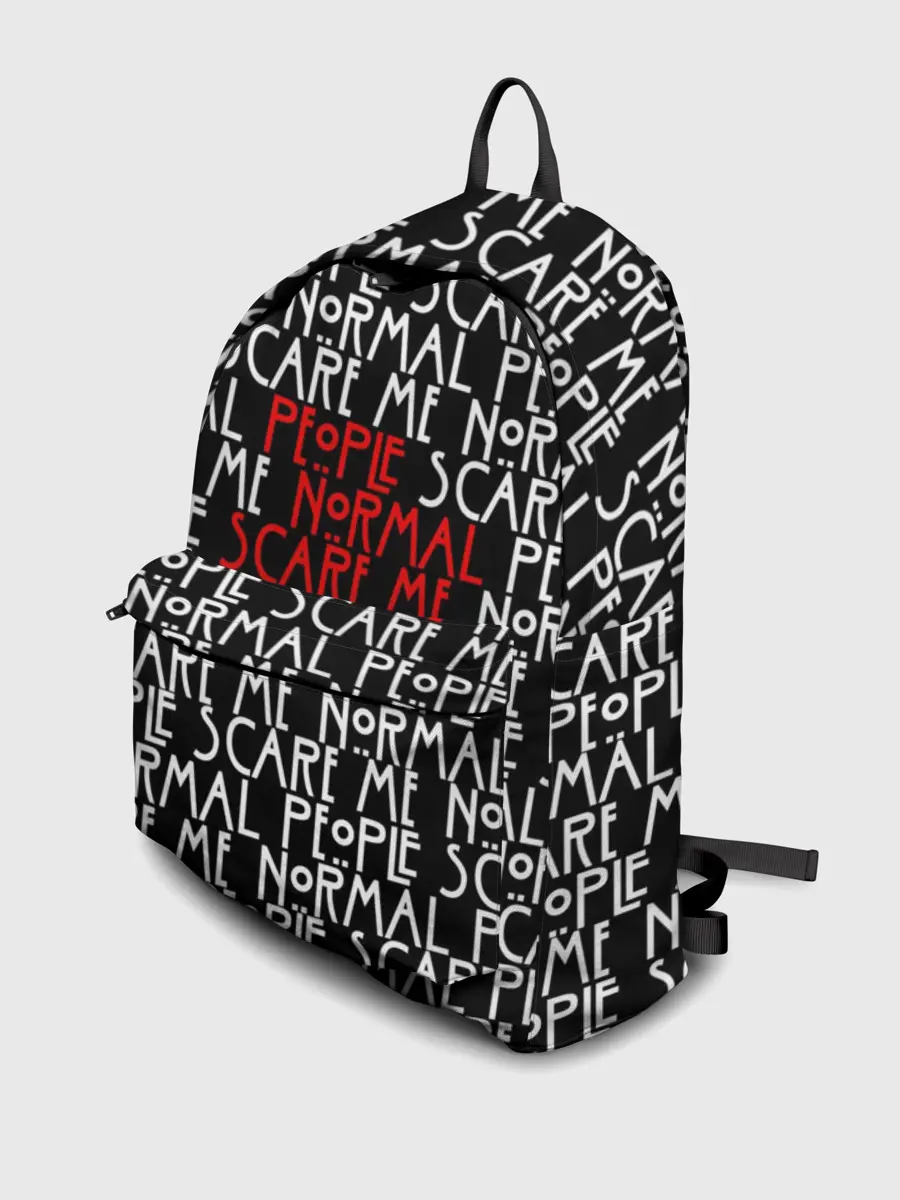 Рюкзак джинсовый / NORMAL PEOPLE SCARE ME