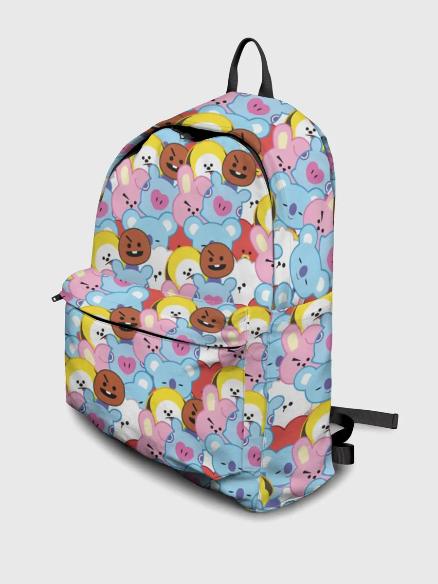 Рюкзак джинсовый / BTS BT21 STICKERS