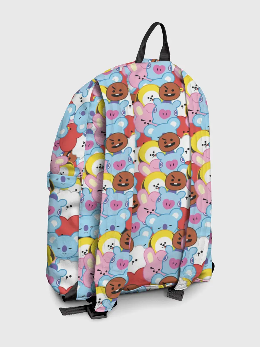 Рюкзак джинсовый / BTS BT21 STICKERS