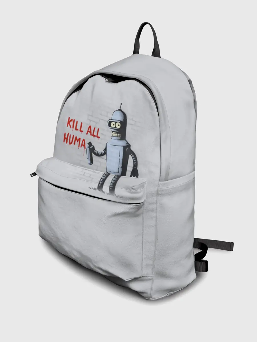 Рюкзак джинсовый / Bender - Kill all human