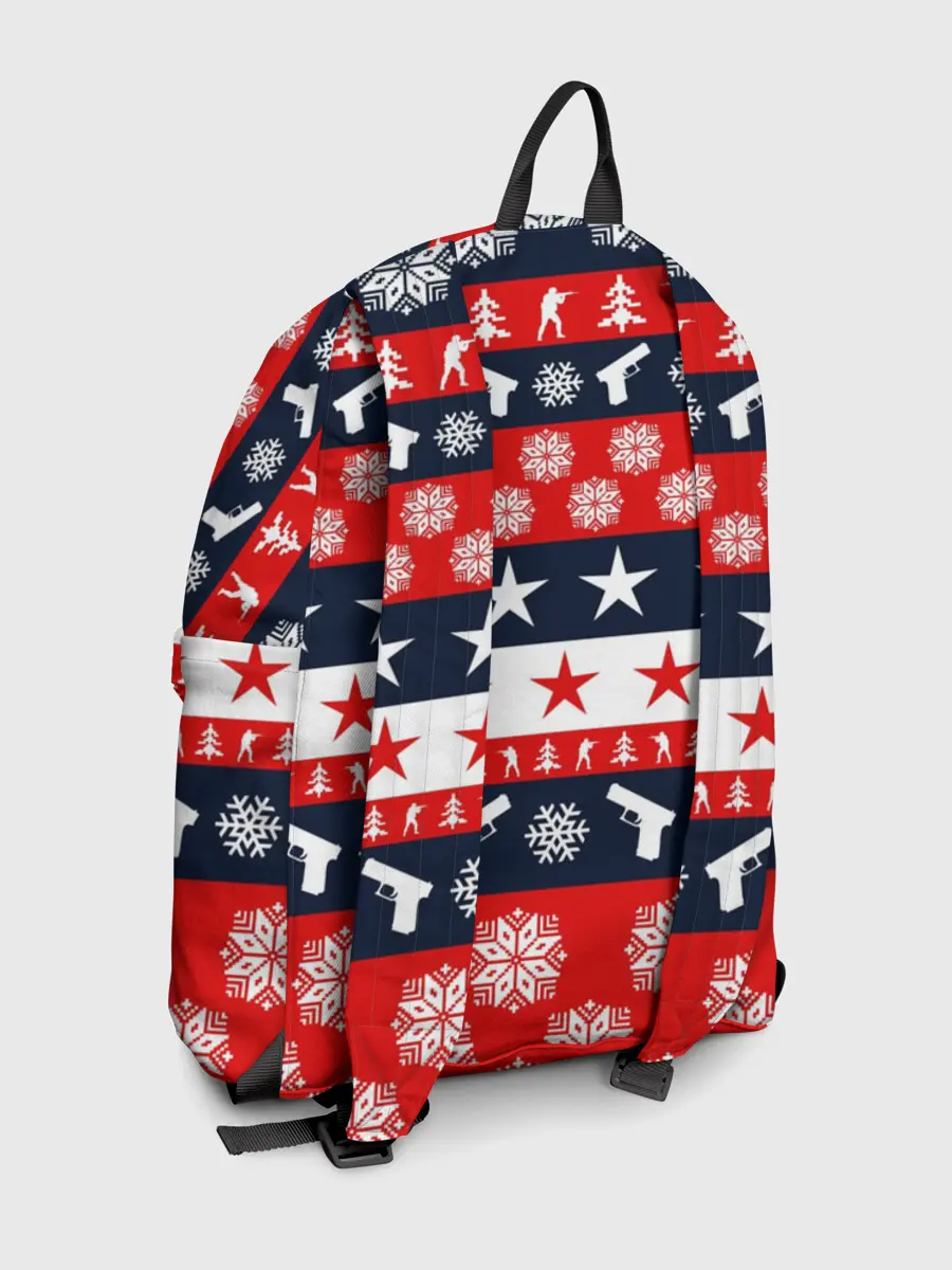 Рюкзак джинсовый / CS GO НОВОГОДНИЙ