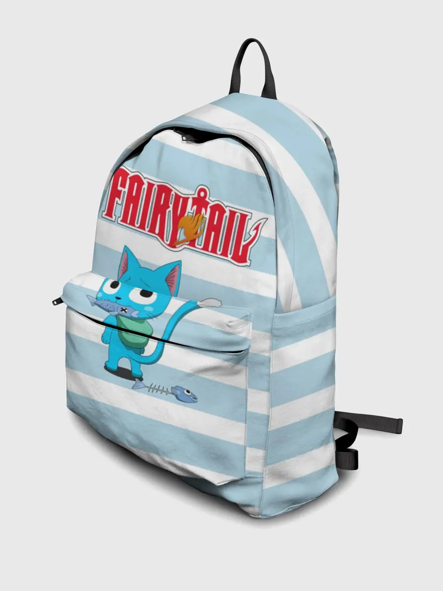 Рюкзак джинсовый / Кот на полосочках