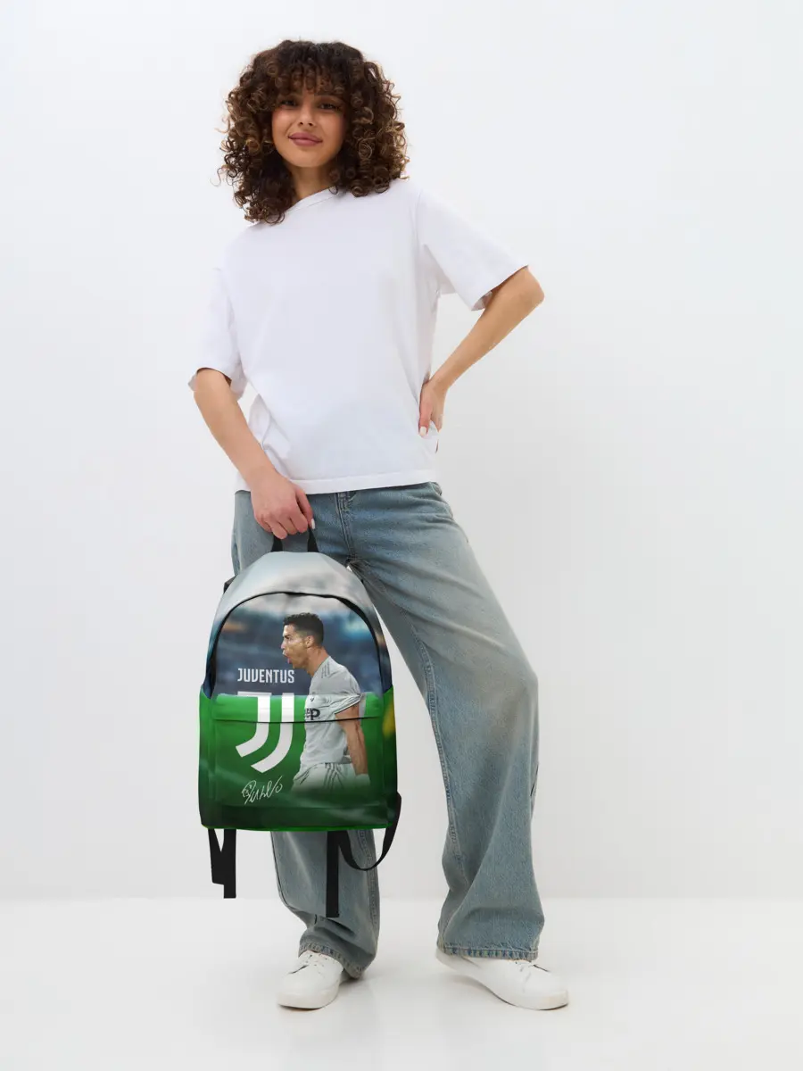 Рюкзак джинсовый / Роналдо Ювентус