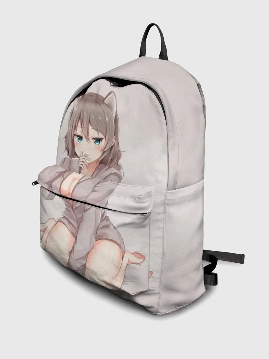 Рюкзак джинсовый / Аниме котёнок