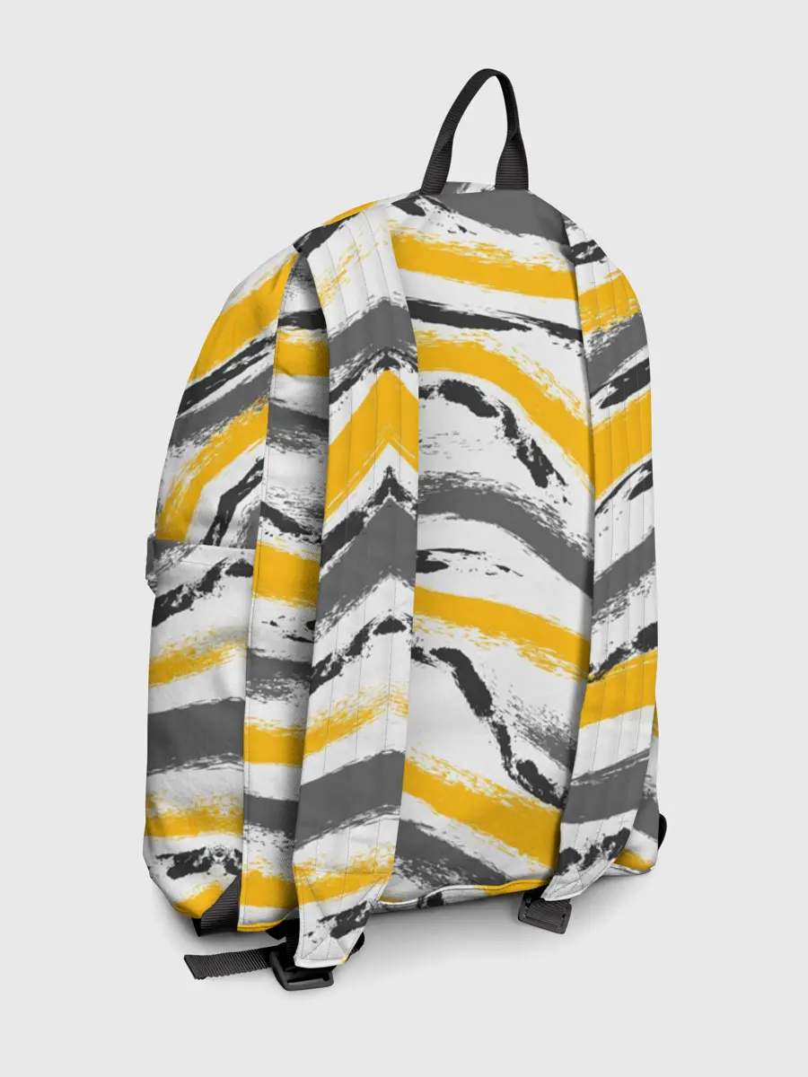 Рюкзак джинсовый / Серый-желтый