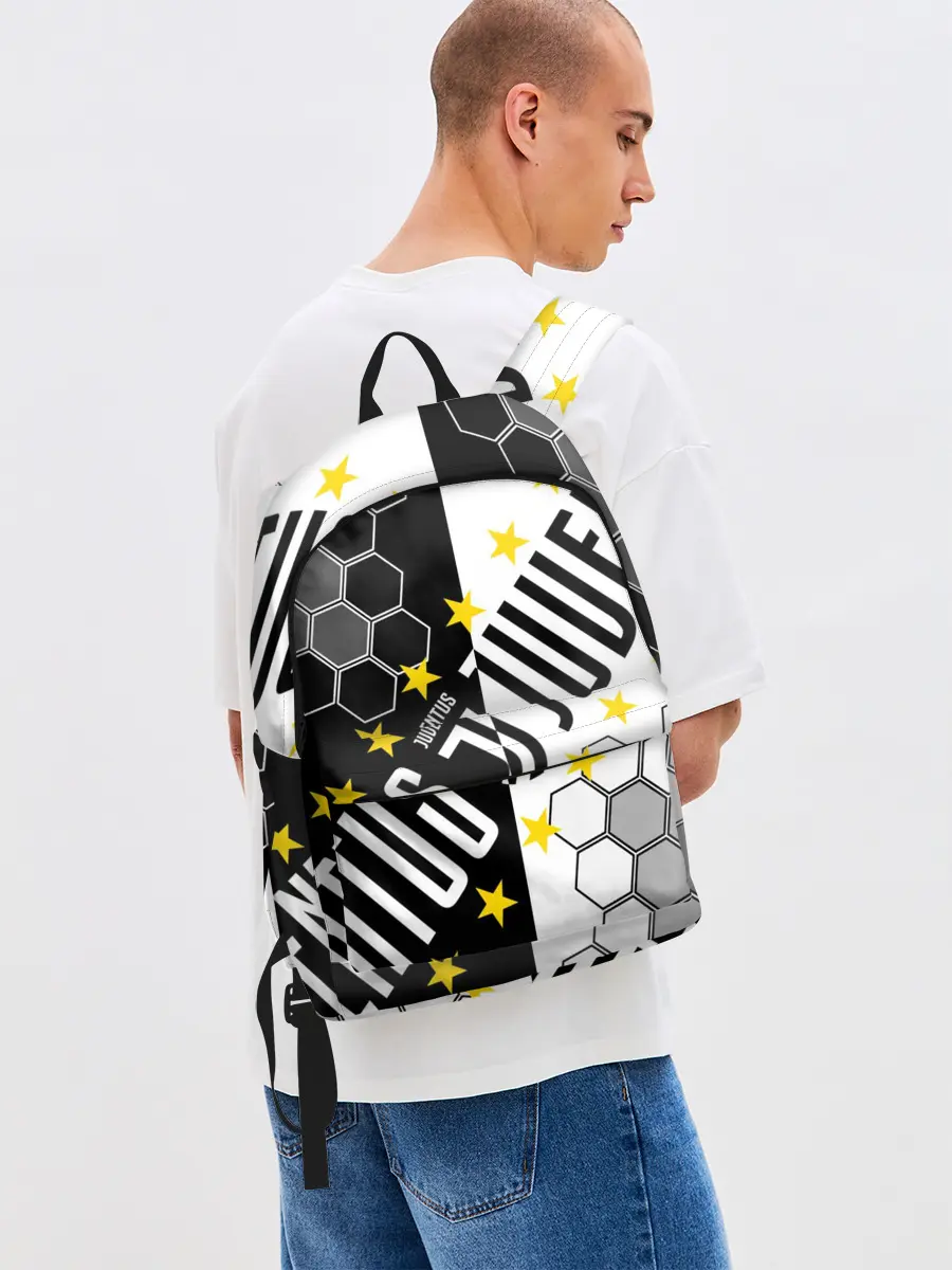 Рюкзак джинсовый / JUVENTUS / ЮВЕНТУС / ЗВЕЗДЫ