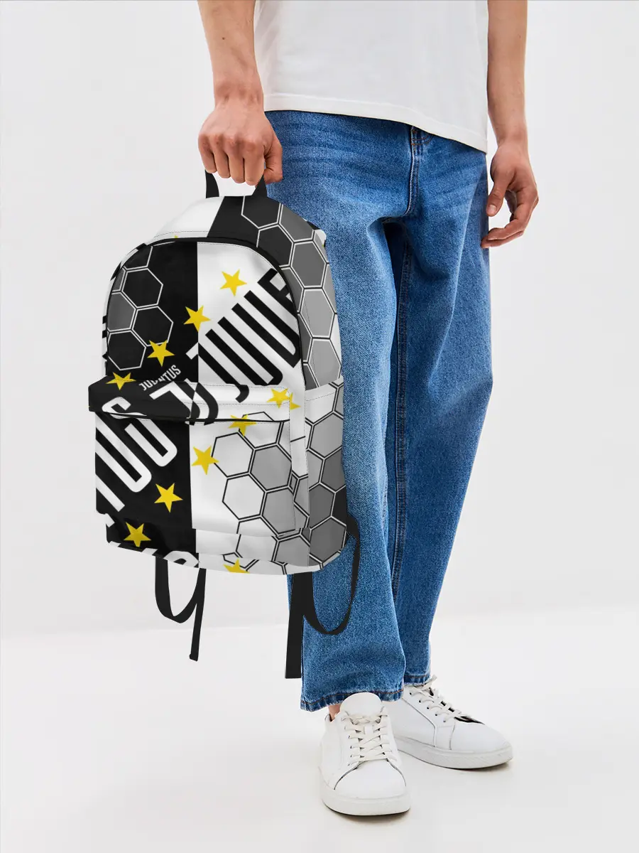 Рюкзак джинсовый / JUVENTUS / ЮВЕНТУС / ЗВЕЗДЫ