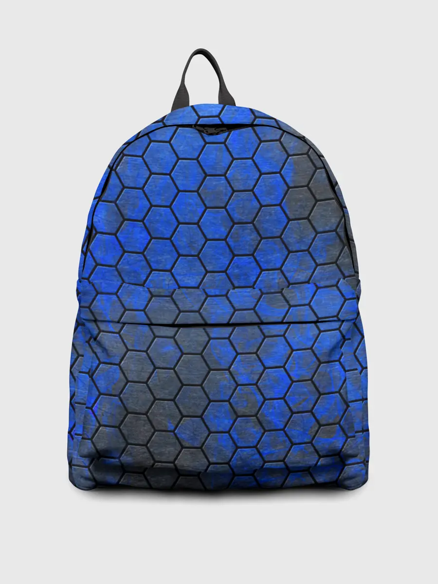 Рюкзак джинсовый / Синие Соты