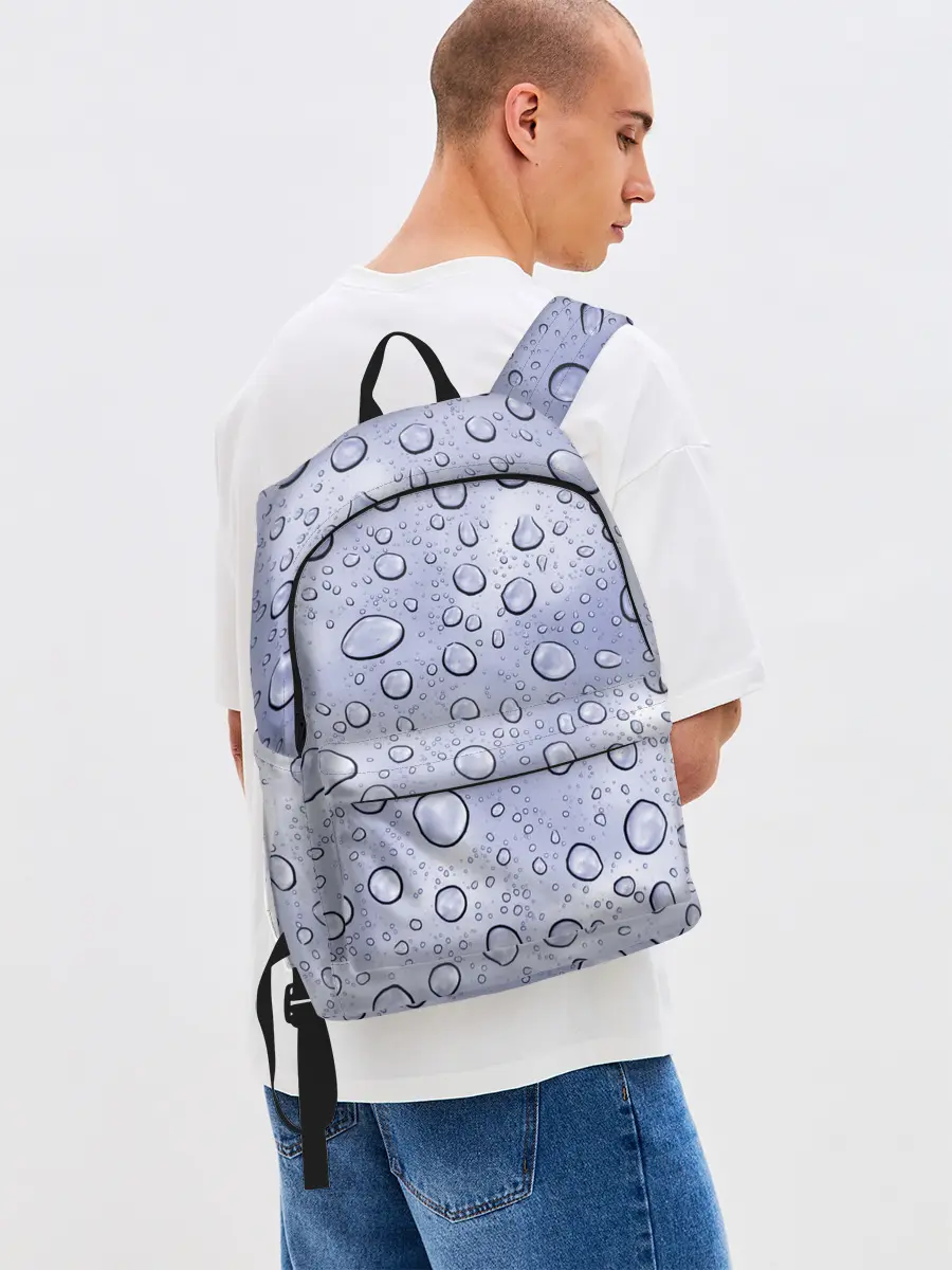 Рюкзак джинсовый / Капли на Стекле