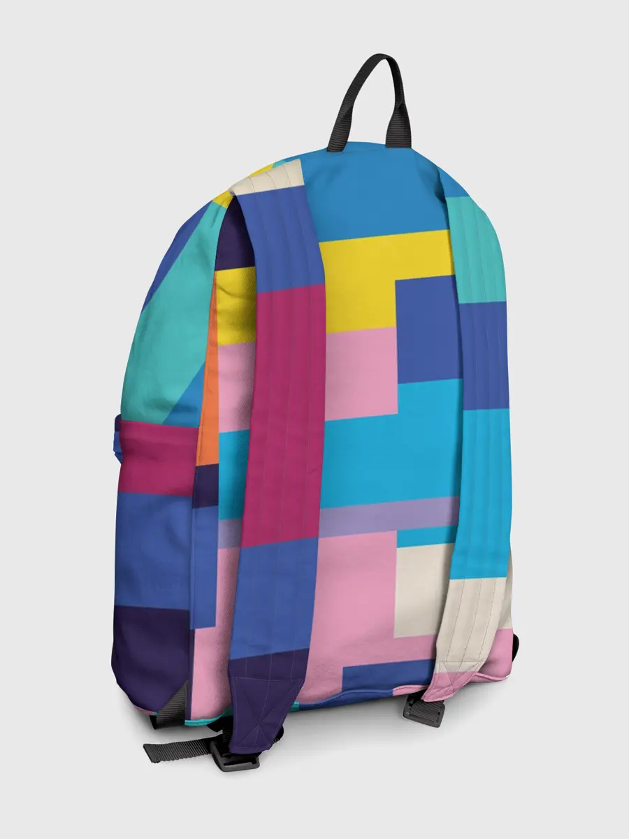 Рюкзак джинсовый / Плавные узоры