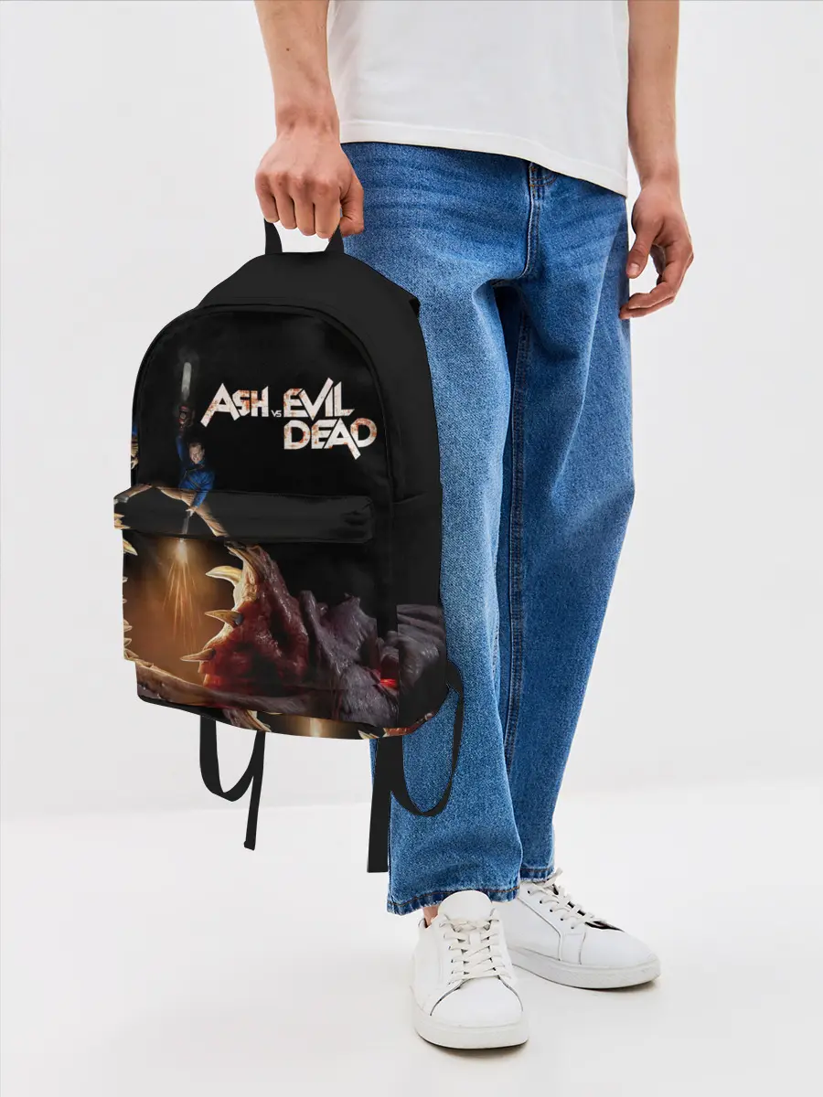 Рюкзак джинсовый / Эш против демона