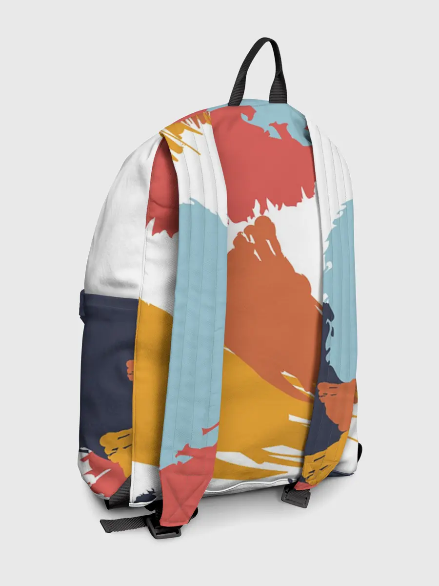 Рюкзак джинсовый / Цветные пятна, мазки кистью