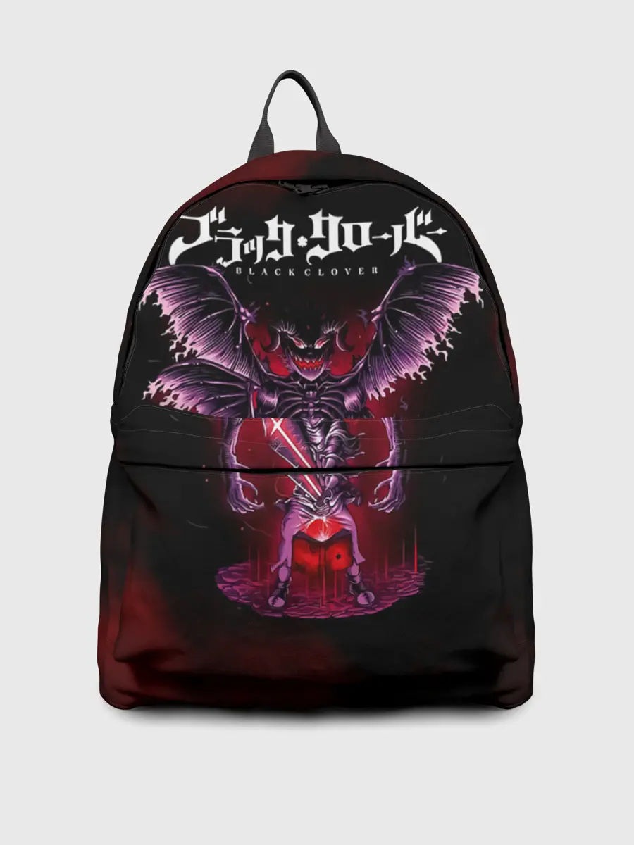 Рюкзак джинсовый / Аста и демон Чёрный клевер