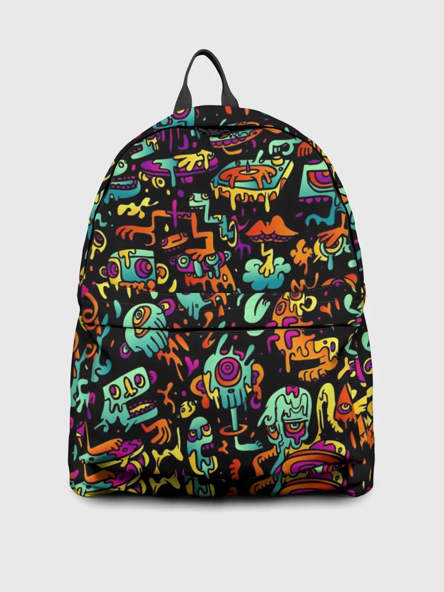 Рюкзак джинсовый / Неоновый мир