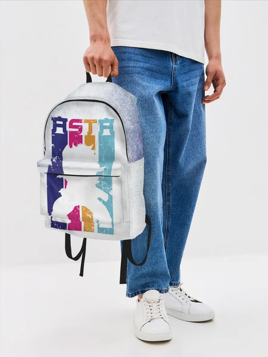 Рюкзак джинсовый / Стена Аста Чёрный клевер