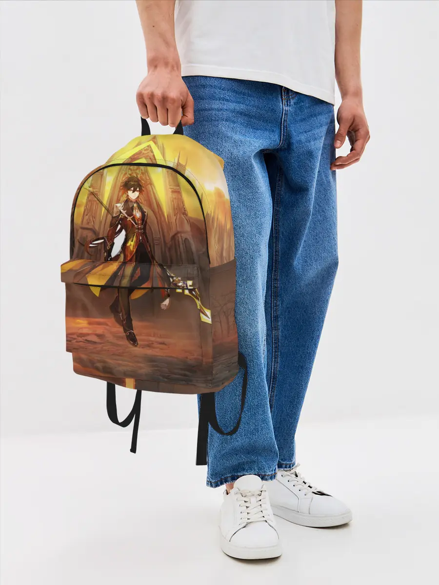 Рюкзак джинсовый / GENSHIN INPACT, Zhong li