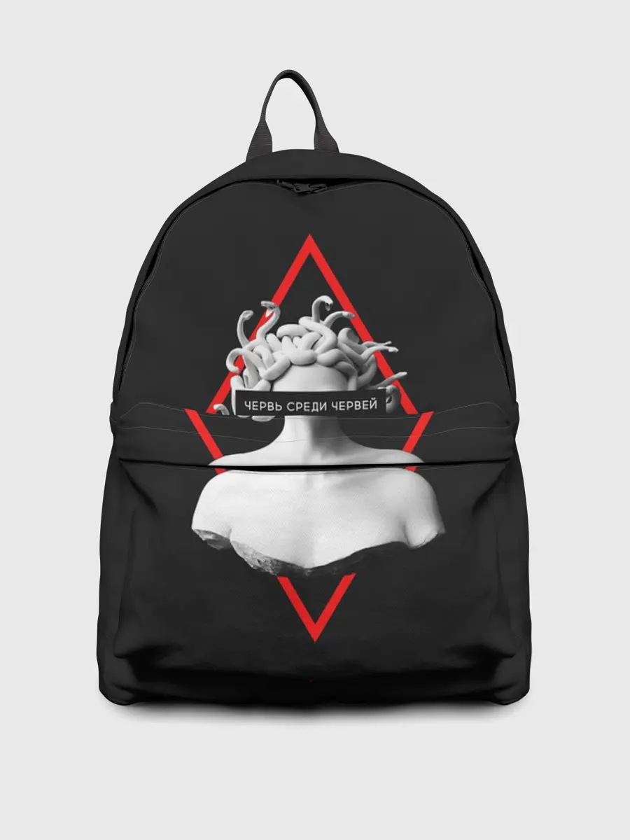 Рюкзак джинсовый / ЧЕРВЬ СРЕДИ ЧЕРВЕЙ / ГОРГОНА