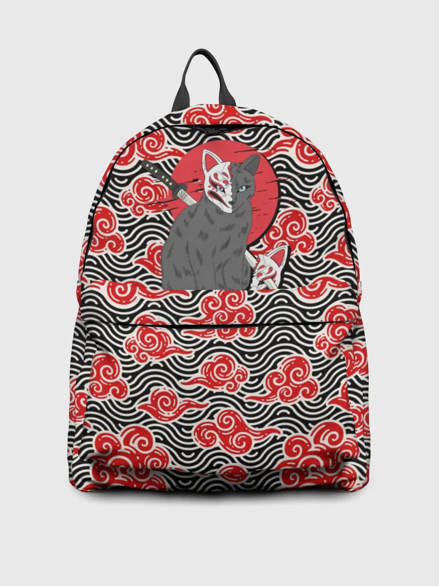 Рюкзак джинсовый / Кот-оборотень