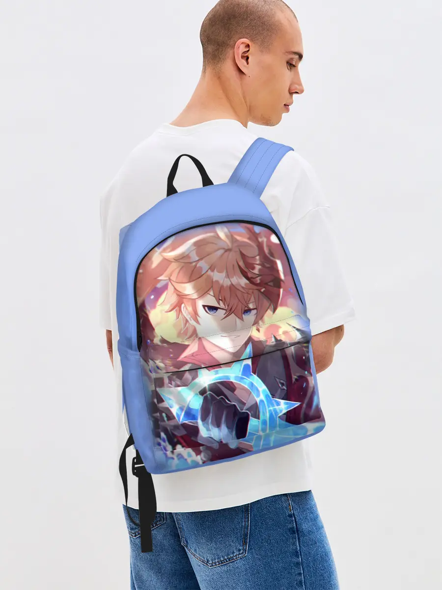 Рюкзак джинсовый / ТАРТАЛЬЯ / ГЕНШИН ИМПАКТ