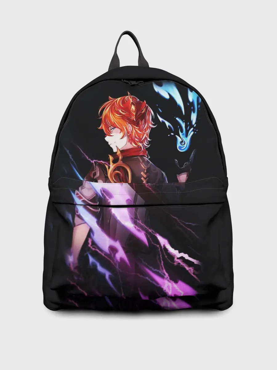 Рюкзак джинсовый / ТАРТАЛЬЯ - GENSHIN IMPACT NEON