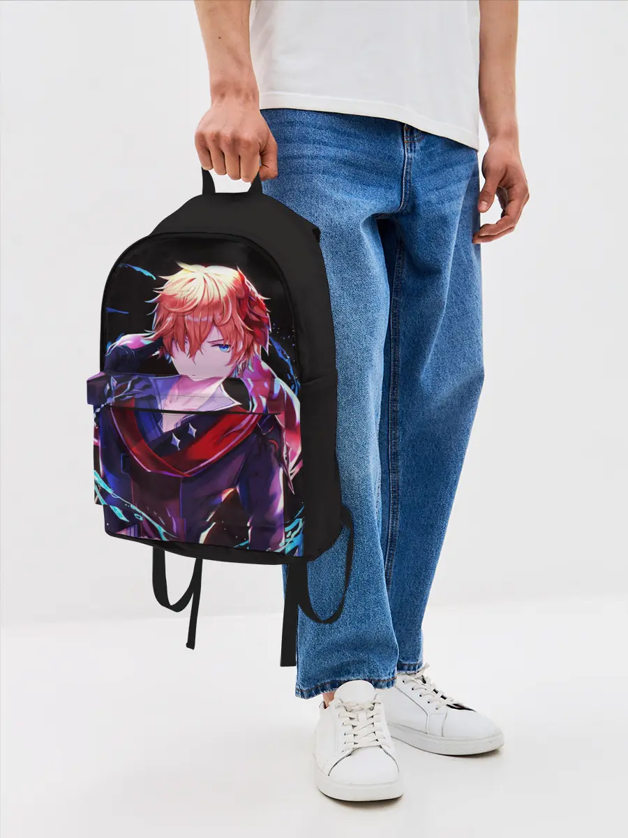 Рюкзак джинсовый / ТАРТАЛЬЯ - ИГРА GENSHIN IMPACT