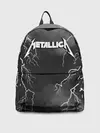 Рюкзак джинсовый / METALLICA РАЗРЯД МОЛНИИ